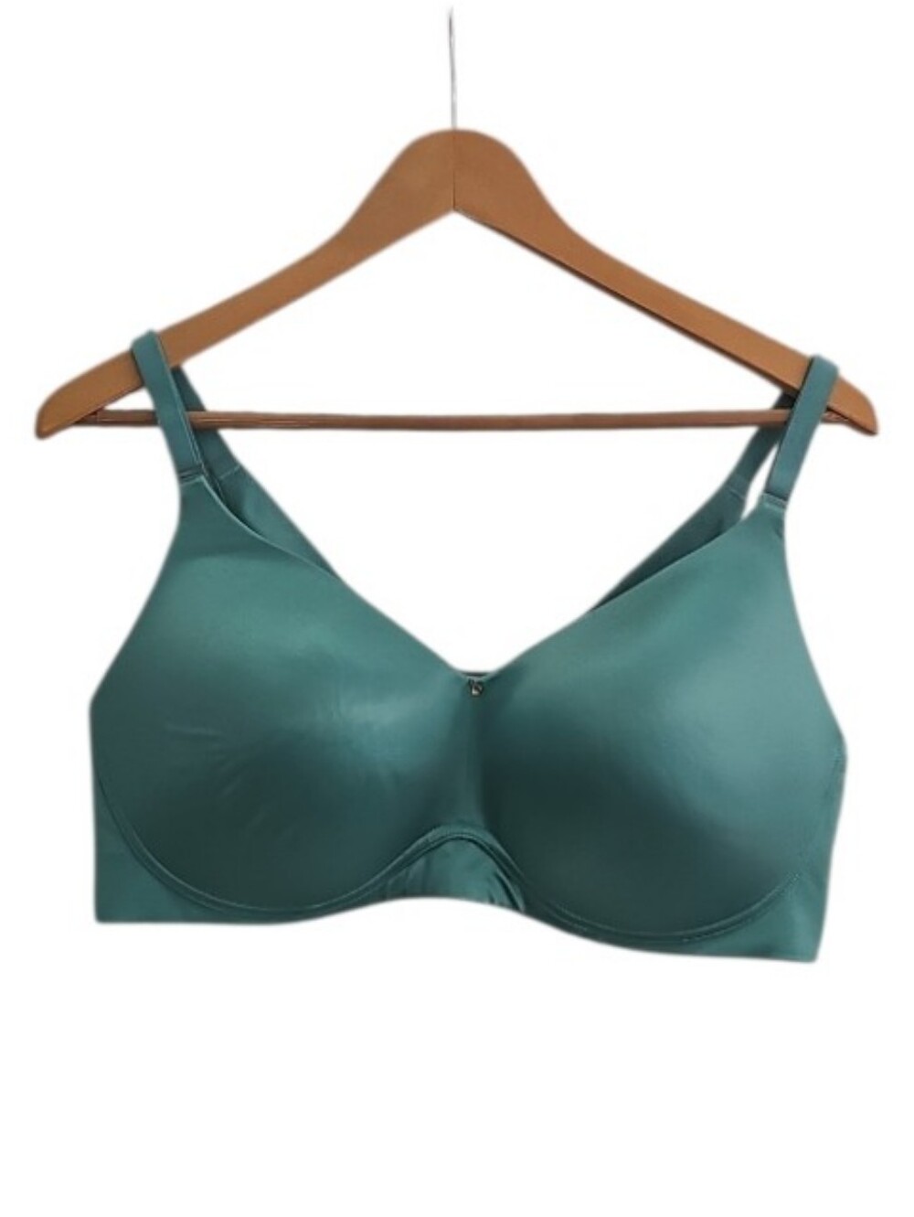 Cacique 40DD Lightly Lined Full Coverage Wireless Bra Seafoam Comfort NWOT